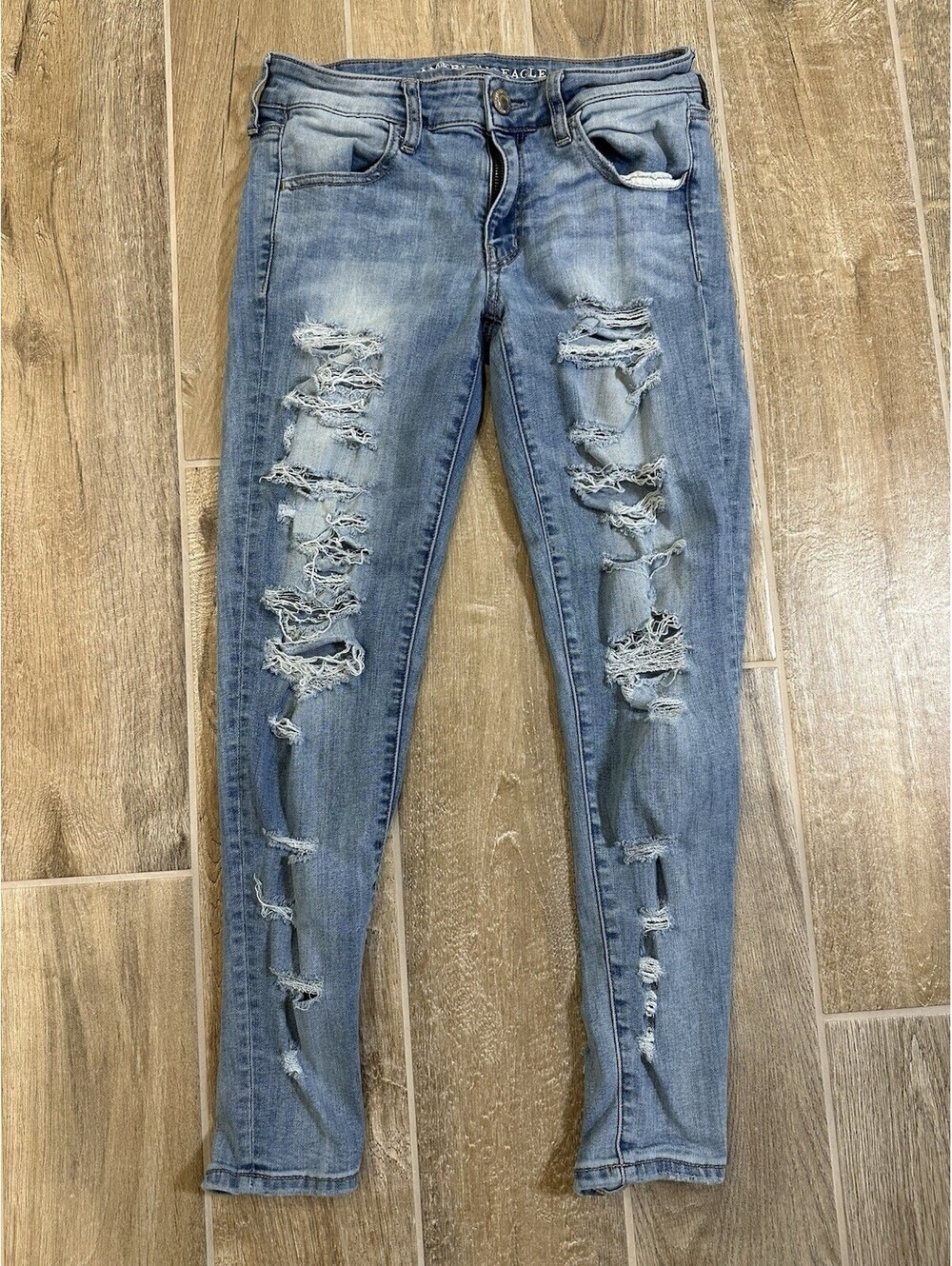 AE American Eagle Women’s Super Stretch Leggings Jeans Size 8 Short. -068-